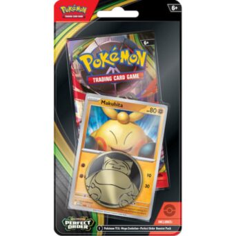 Pokémon TCG Mega Evolution Perfect Order Makuhita Checklane Blister (EN) POK103741 – Booster Pack με Promo Κάρτα & Coin (Τυχαια Επιλογη)
