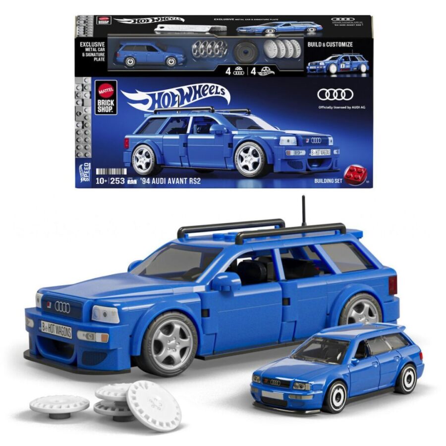 Hot Wheels Brick Shop Audi RS2 Avant 1994 JGR28 – Κατασκευαστικό Σετ Αυτοκινήτου Speed Series Mattel