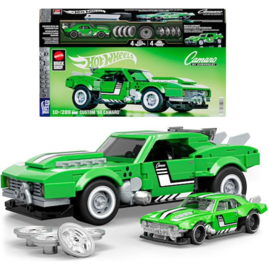 Hot Wheels Brick Shop Camaro 1968 JFT16 – Κατασκευαστικό Σετ Speed Series Custom Chevrolet Camaro