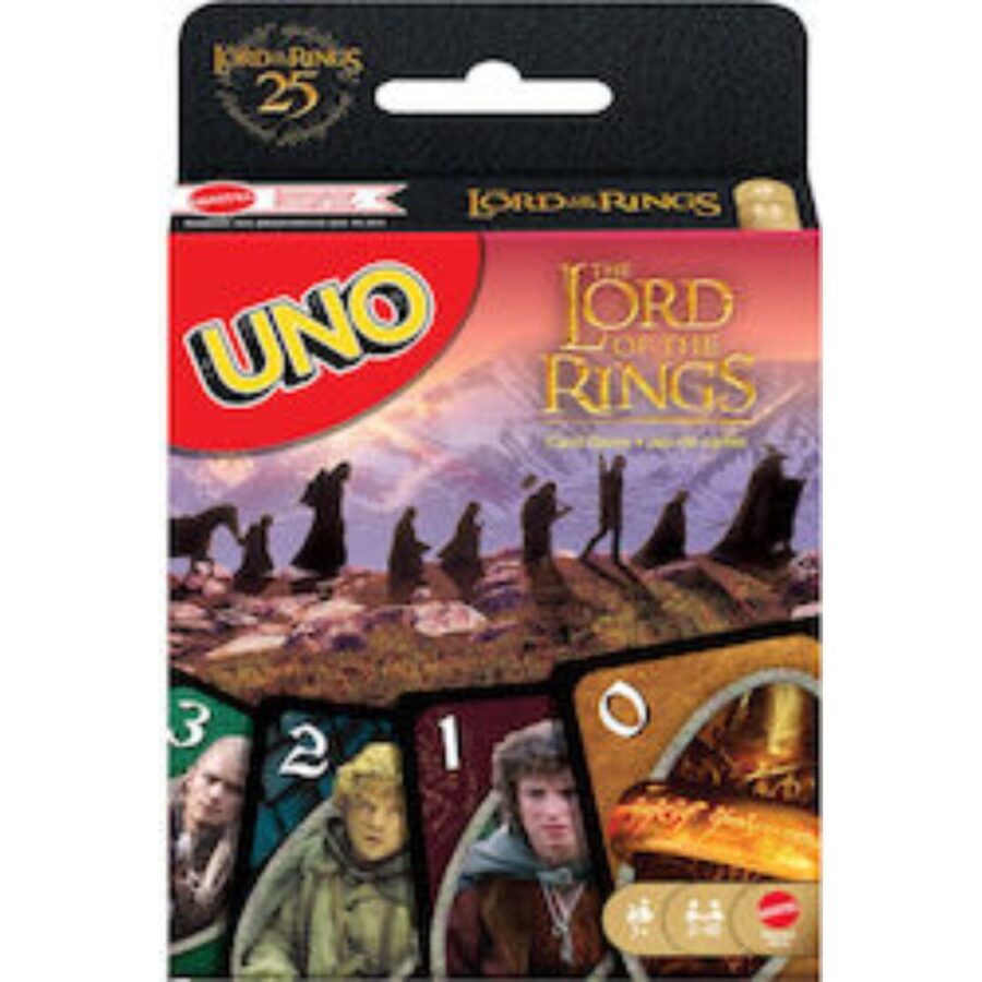 UNO Lord of the Rings Mattel – Επιτραπέζιο Παιχνίδι Καρτών για 2-10 Παίκτες 7+ Ετών