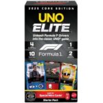 UNO Elite F1 Mattel JLV42 – Συλλεκτικό Επιτραπέζιο Παιχνίδι Καρτών Formula 1 για 2-10 Παίκτες 7+ Ετών