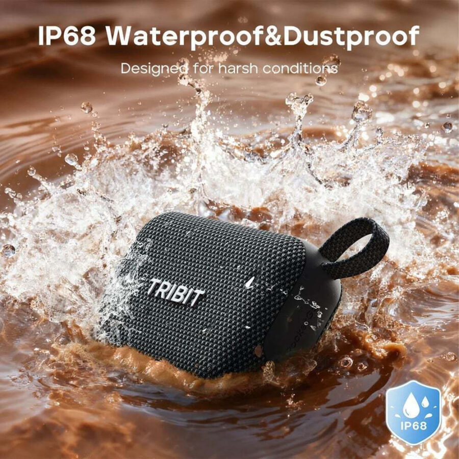 Tribit PocketGo BTS68 Ποιοτικο και Δυνατο Bluetooth Speaker Blue IP68 7W – Φορητό Αδιάβροχο Ηχείο με 20h Μπαταρία