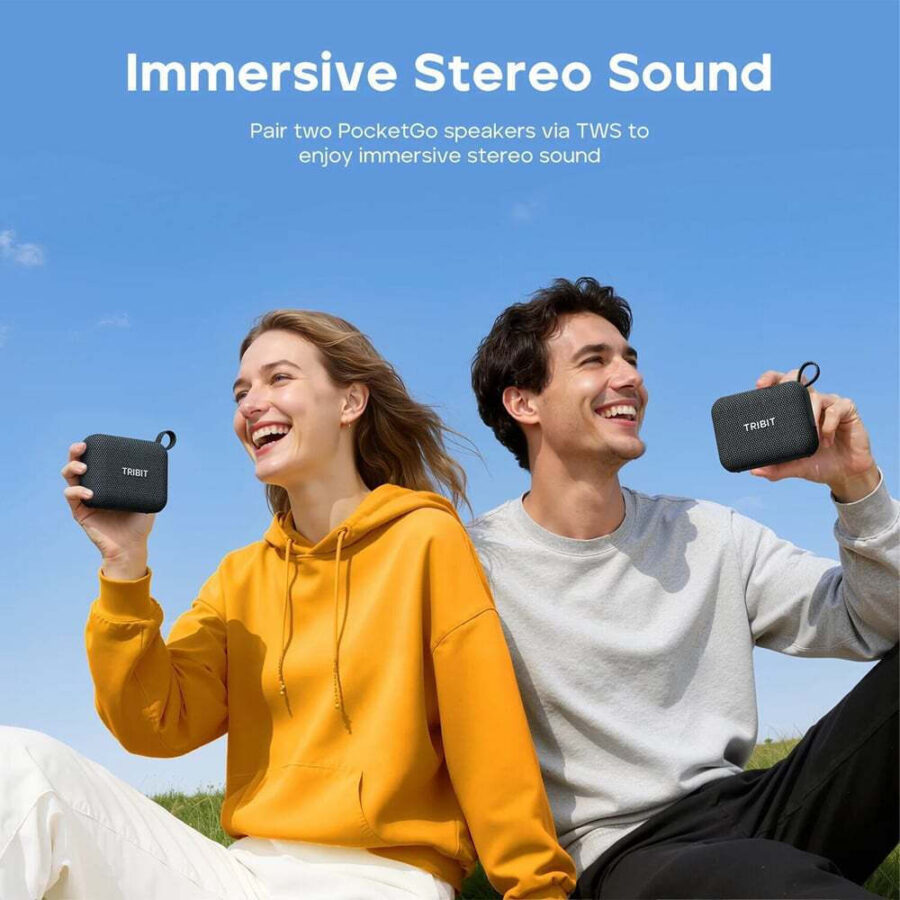 Tribit PocketGo BTS68 Ποιοτικο και Δυνατο Bluetooth Speaker Blue IP68 7W – Φορητό Αδιάβροχο Ηχείο με 20h Μπαταρία