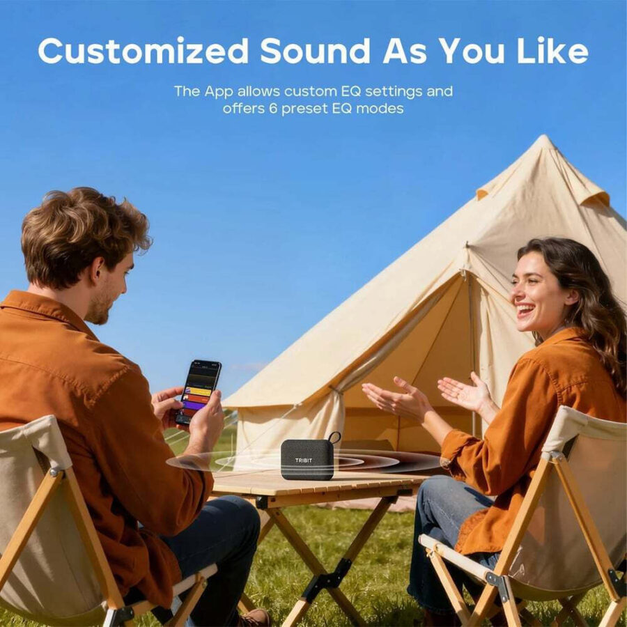Tribit PocketGo BTS68 Ποιοτικο και Δυνατο Bluetooth Speaker Blue IP68 7W – Φορητό Αδιάβροχο Ηχείο με 20h Μπαταρία