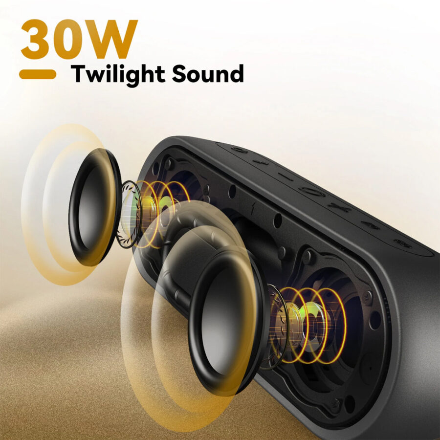 Tribit XSound Plus 2 BTS65 Ποιοτικο και Δυνατο Bluetooth Speaker 30W IPX7 Black – Φορητο Αδιαβροχο Ηχείο με 24h Μπαταρία