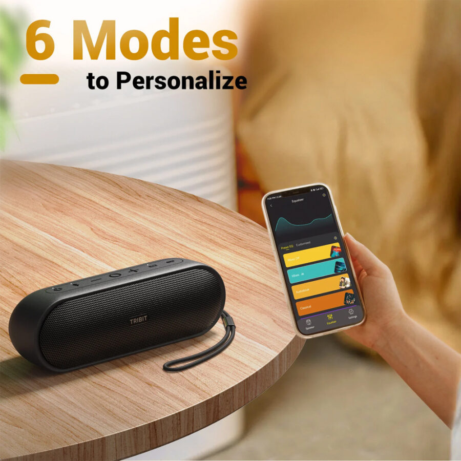 Tribit XSound Plus 2 BTS65 Ποιοτικο και Δυνατο Bluetooth Speaker 30W IPX7 Black – Φορητο Αδιαβροχο Ηχείο με 24h Μπαταρία