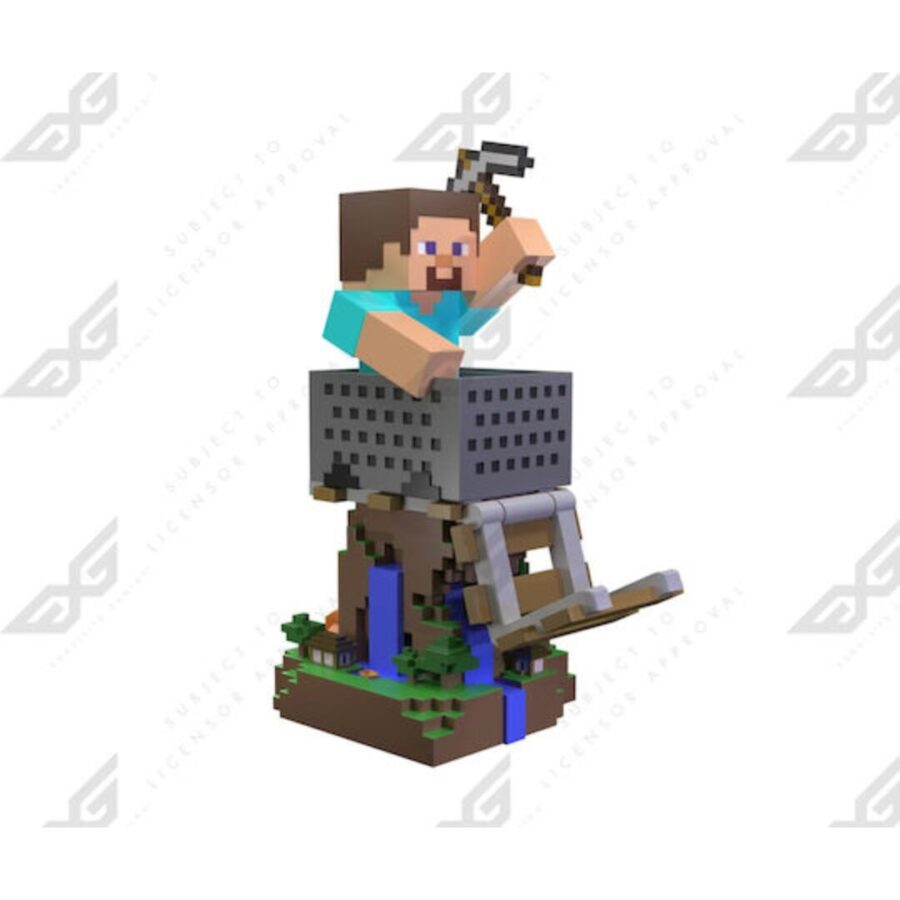 Cable Guys Minecraft Steve R.E.S.T Βαση Χειριστηριου & Κινητου PS5 – Gaming Stand Holder