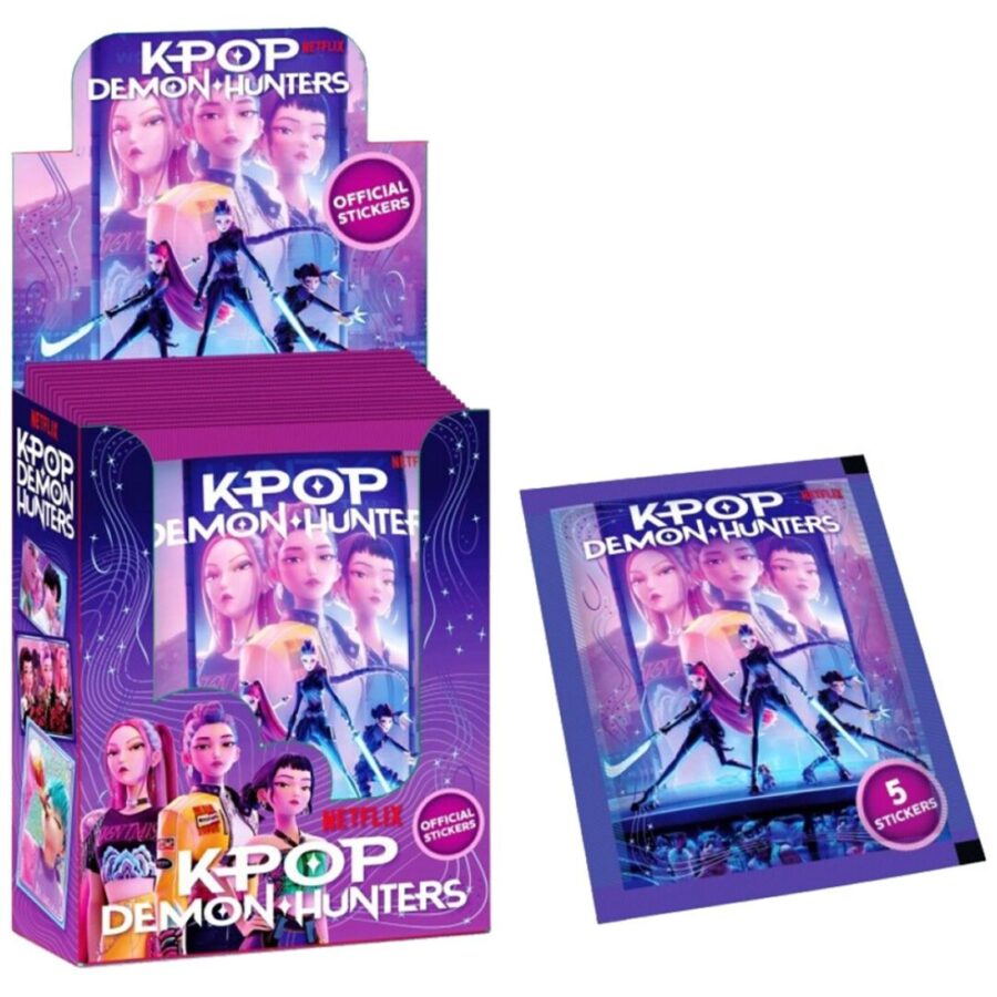 KPop Demon Hunters Sticker Pack 5pcs – Συλλεκτικά Αυτοκόλλητα Φακελάκι