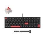 Lemokey X3 (X3-A1) Mechanical Keyboard QMK/VIA 100% Red Switch | Gaming Πληκτρολόγιο με RGB & 1000Hz