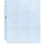 Ultra Pro 9 Pocket Platinum (YuGiOh, Pokemon) Card Pages – Θήκες Καρτών 63x88 Clear  (1 Σελιδα)