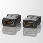 VENTION HDMI Female to Female Coupler Adapter 4K 60Hz Μαύρο HDMI Θηλυκό σε Θηλυκό (AIRB0)