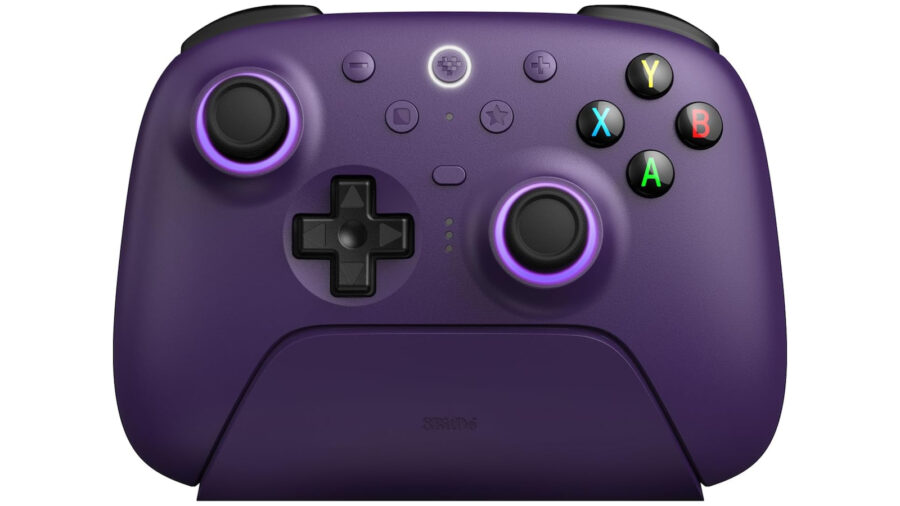 8BitDo Ultimate 2 Wireless Controller 2.4G για PC – Gamepad με Charging Dock & Hall Effect Joysticks Μωβ