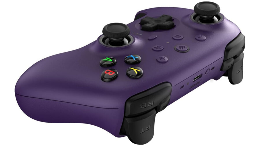 8BitDo Ultimate 2 Wireless Controller 2.4G για PC – Gamepad με Charging Dock & Hall Effect Joysticks Μωβ