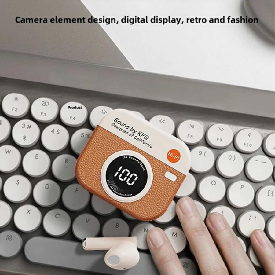 Q86 True Wireless Stereo Earphones CYXG Bluetooth 5.49 Ακουστικά με Retro Camera Charging Case Σε διάφορα χρώματα (Τυχαία επιλογή)