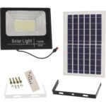 Jortan Ηλιακός Προβολέας LED 100W IP66 με Φωτοβολταϊκό Πάνελ, Τηλεχειριστήριο & Ψυχρό Λευκό 6500K (JT-BJ100W-TZ)