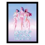 Pyramid K-Pop Demon Hunters: Trio Print Framed Poster 45x35cm