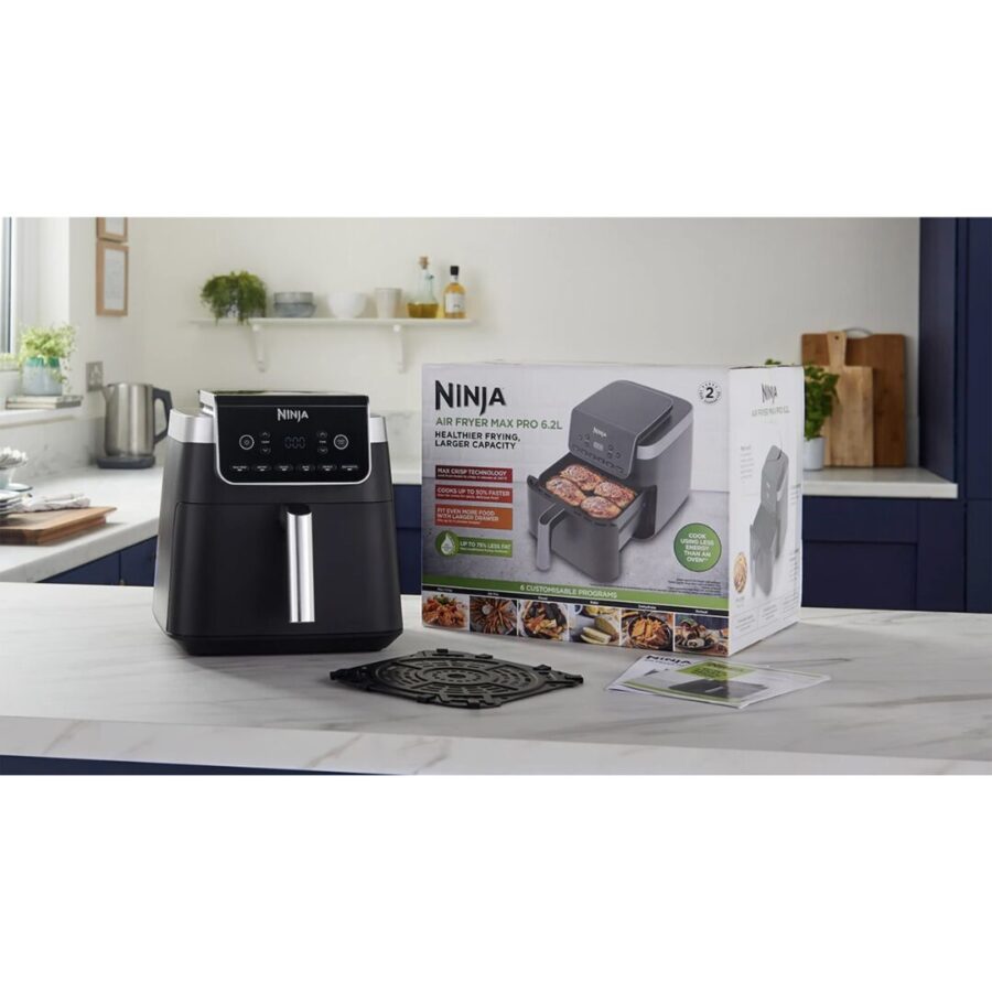 Ninja AF180EU Φριτέζα Αέρος 6.2L Μαύρη με Αποσπώμενο Κάδο & Rapid Air Technology