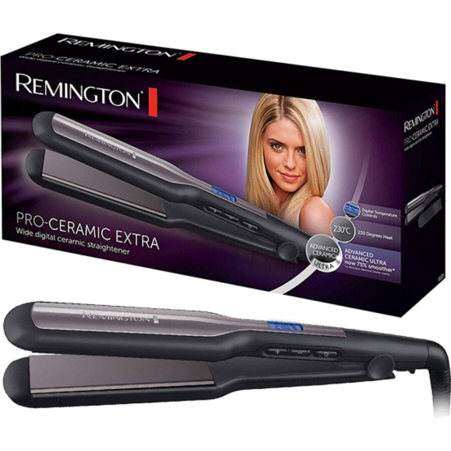 Remington S5525 Pro-Ceramic Extra Επαγγελματική Πρεσα Μαλλιών με Κεραμικές Πλάκες & Extra Wide Design