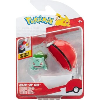 Pokemon Clip N Go Bulbasaur με PokeBall Φιγούρα Δράσης 5cm (PKW3634)