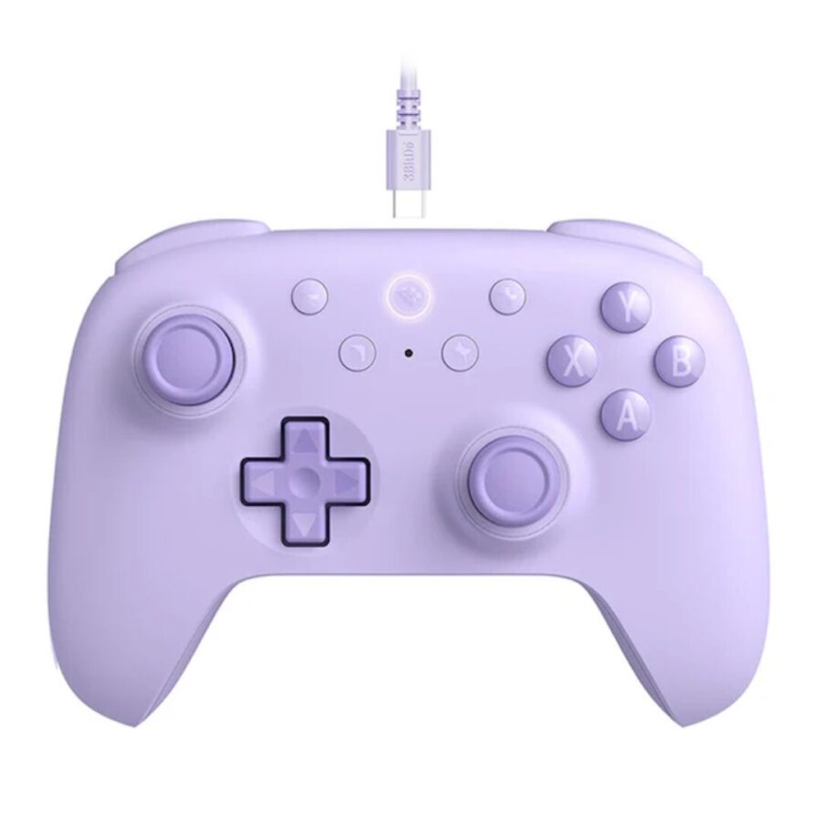 8BitDo Ultimate 2C Ενσυρματο Wired Controller για Windows PC & Android με Hall Effect Μοχλούς, Hall Triggers και Rumble Vibration Purple