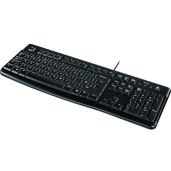 Logitech K120 Ενσύρματο Πληκτρολόγιο USB Ελληνικό Μαύρο (GR Layout)