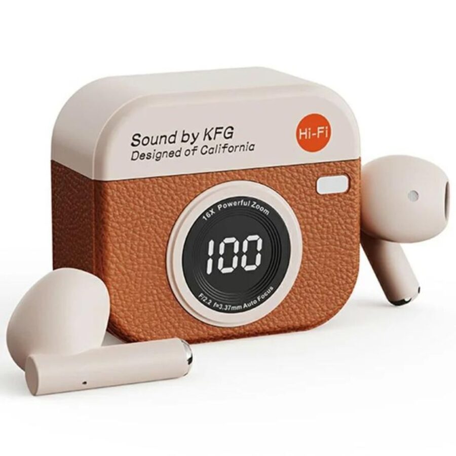 Q86 True Wireless Stereo Earphones CYXG Bluetooth 5.49 Ακουστικά με Retro Camera Charging Case Σε διάφορα χρώματα (Τυχαία επιλογή)