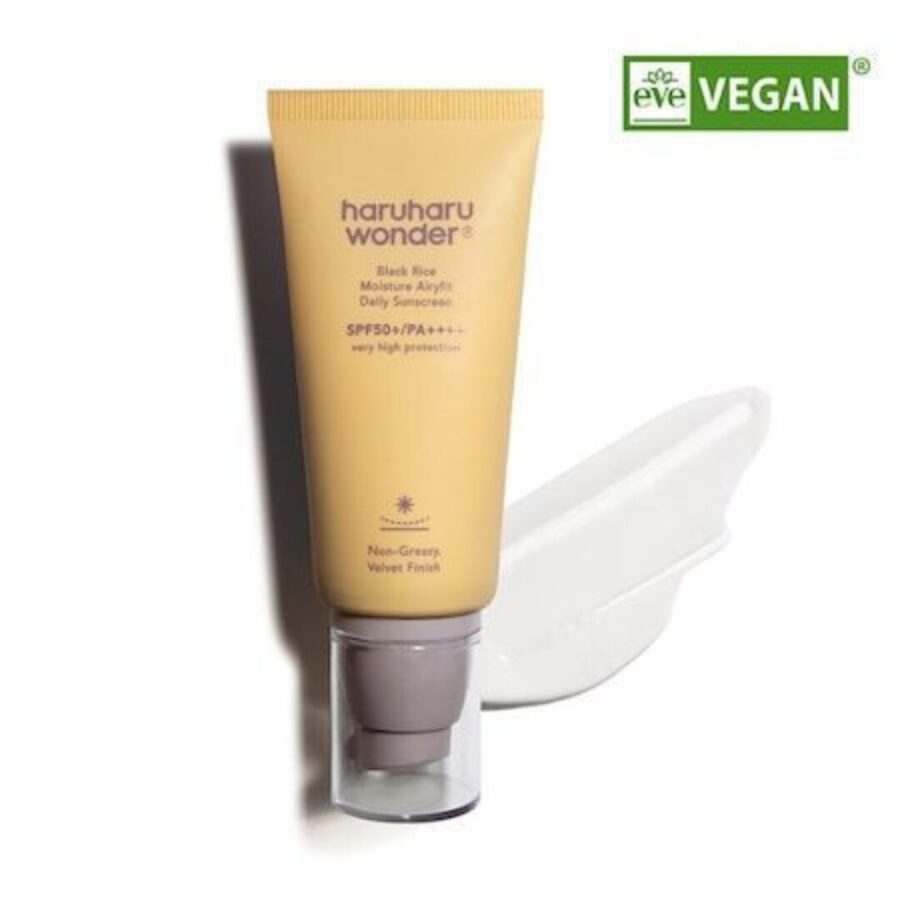 Haruharu Wonder Black Rice Moisture Airyfit Sunscreen SPF50+ 50ml – Ενυδατικη Αντηλιακη Κρεμα Προσώπου με Μαύρο Ρύζι