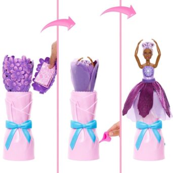 Mattel Barbie Petal Pop Purple Daisy Κούκλα Barbie με Λουλουδένιο Outfit & Αξεσουάρ (JMF58)