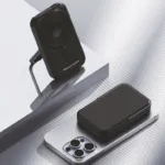 POWERTECH power bank με οθόνη PT-1416, 10000mah, magnetic wireless, 22.5W, μαύρο
