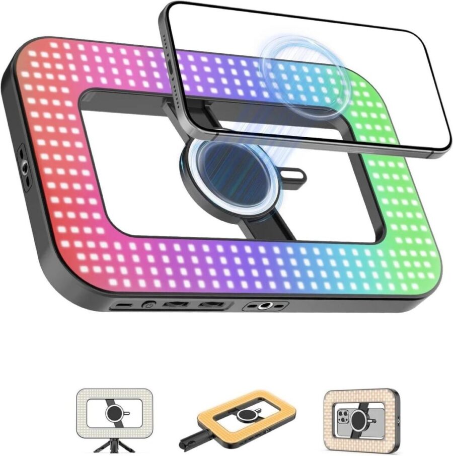 E-30 RGB Mobile Phone Camera Fill Light Φωτιστικό LED για Smartphone, TikTok & Streaming