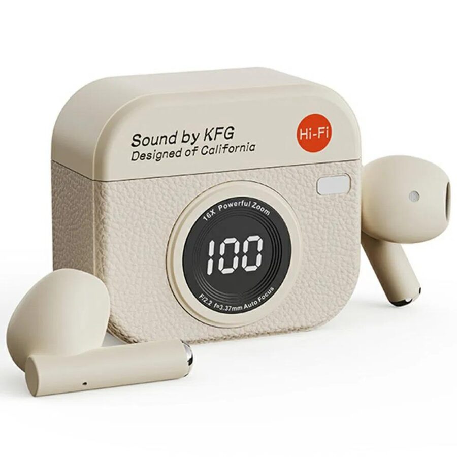 Q86 True Wireless Stereo Earphones CYXG Bluetooth 5.49 Ακουστικά με Retro Camera Charging Case Σε διάφορα χρώματα (Τυχαία επιλογή)