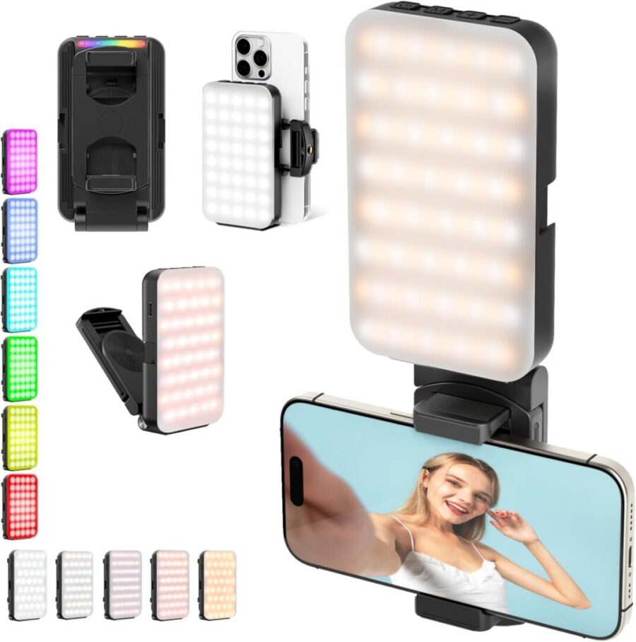 E-30 RGB Mobile Phone Camera Fill Light Φωτιστικό LED για Smartphone, TikTok & Streaming