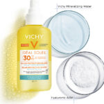 Vichy Capital Soleil Hydrating Water Spray SPF30 200ml – Ενυδατικό Αντηλιακό Σπρέι Σώματος με Υαλουρονικό Οξύ