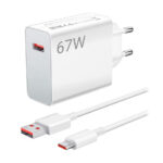 Xiaomi USB-A HyperCharge Combo 67W White με Καλώδιο USB-C Power Delivery Fast Charge (BHR9465EU)