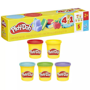 Play-Doh 5 Πλαστοζυμαράκια Πλαστελίνης Σετ 5 Χρωμάτων για Παιδιά 3+ Ετών Hasbro G1860