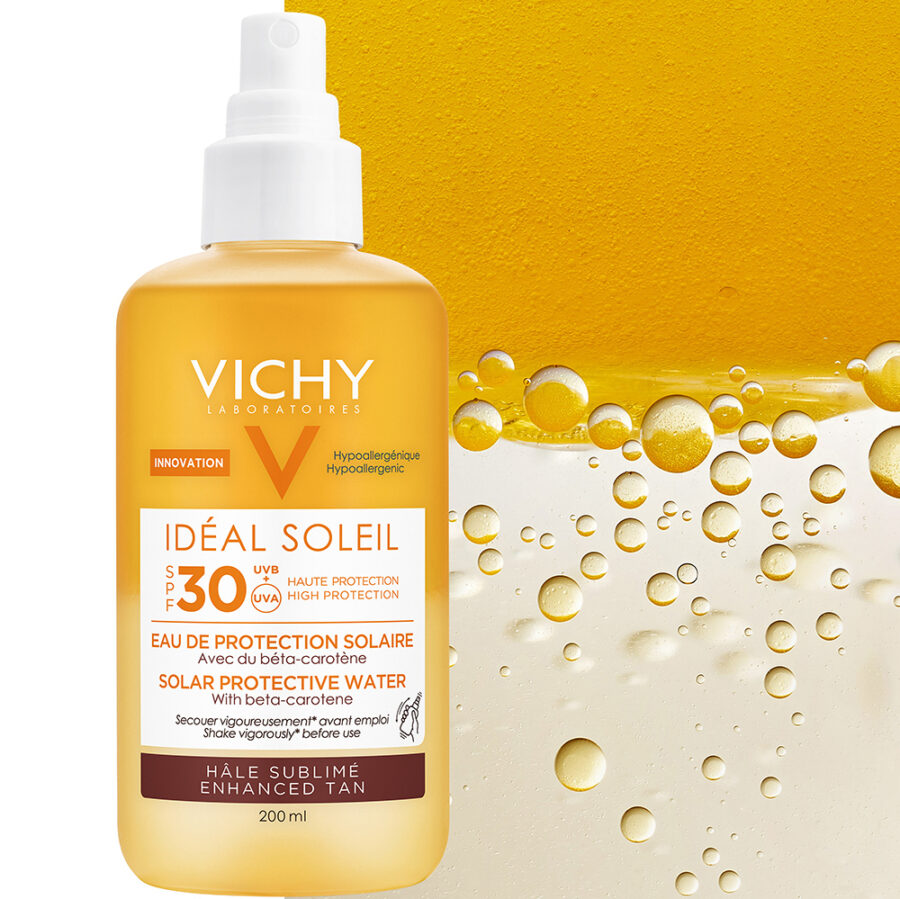 Vichy Capital Soleil Hydrating Water Spray SPF30 200ml – Ενυδατικό Αντηλιακό Σπρέι Σώματος με Υαλουρονικό Οξύ