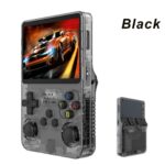X6 Retro Handheld Console Κονσολα Ρετρο Black Transparent – 6000+ Games, IPS 3.5” 640x480, Dual Analog, NES/GBA/SNES/MD/PS1/Arcade Portable Gaming Console