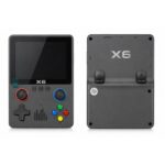 X6 Retro Handheld Console Ρετρο Κονσολα Dark Grey – 6000+ Games, IPS 3.5” 640x480, Dual Analog, NES/GBA/SNES/MD/Arcade Portable Gaming Console