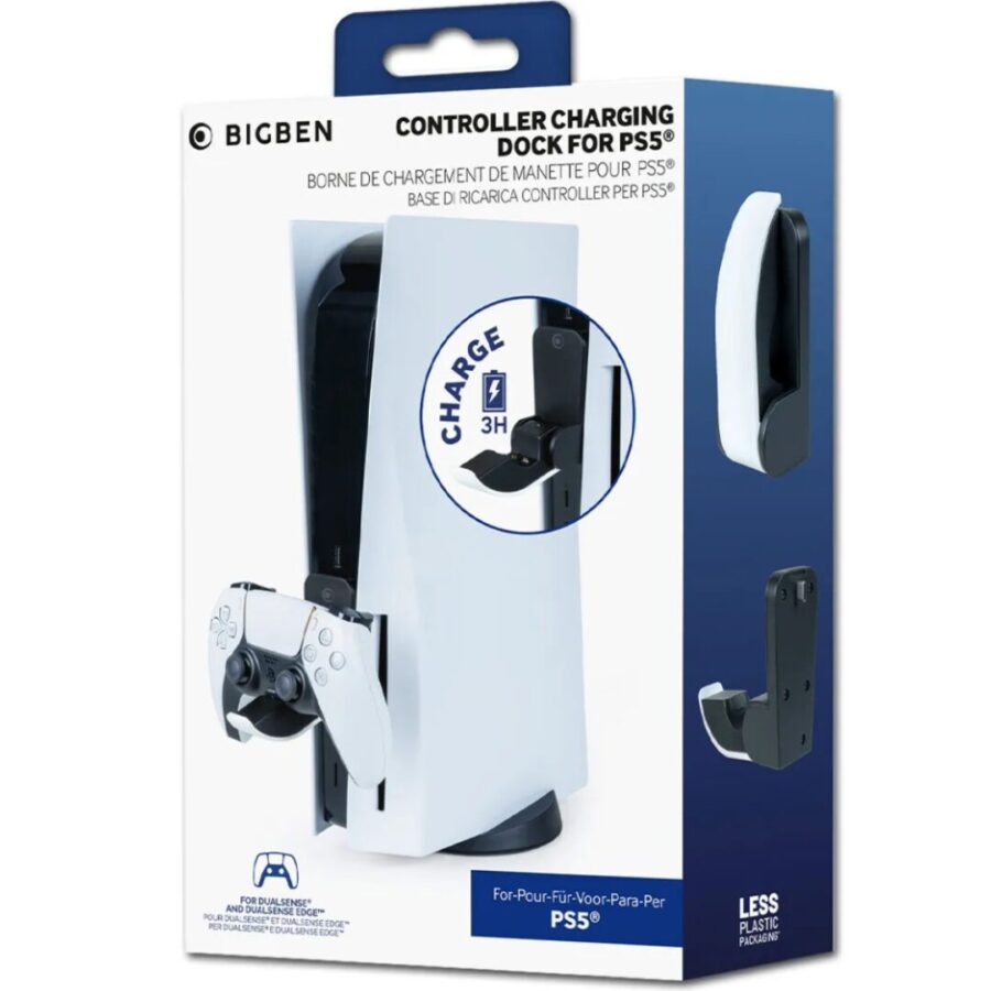 BigBen Charge & Hub για PS5 Slim Βάση Φόρτισης DualSense / DualSense Edge με USB Hub και USB-C Θύρα