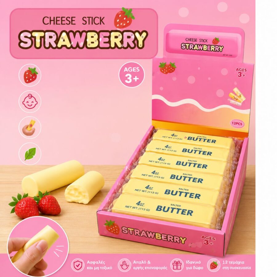 Butter Squishy Αντιστρές Παιχνίδι Slow Rising σε Σχήμα Βούτυρο – Super Soft Squeeze Toy για Παιδιά & Ενήλικες (1 τεμάχιο)
