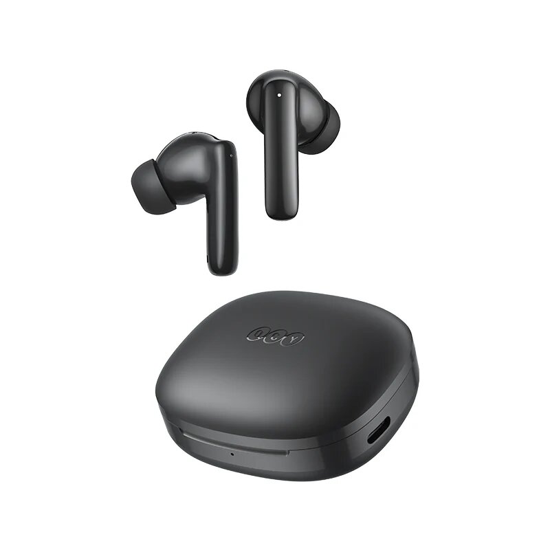 QCY T13 Pro Black HT23 – ANC Bluetooth 6.0 In-Ear Earbuds με ENC, IPX4 & 47H Αυτονομία