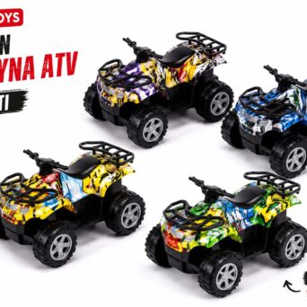 Martin Toys Friction Γουρούνα ATV Graffiti 9cm Διάφορα Σχέδια για Παιδιά 3+ Ετών
