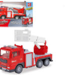 Martin Toys Πυροσβεστικό Φορτηγό Pull Back 21cm με Φώτα & Ήχους για Παιδιά 3+ Ετών
