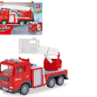 Martin Toys Πυροσβεστικό Φορτηγό Pull Back 21cm με Φώτα & Ήχους για Παιδιά 3+ Ετών
