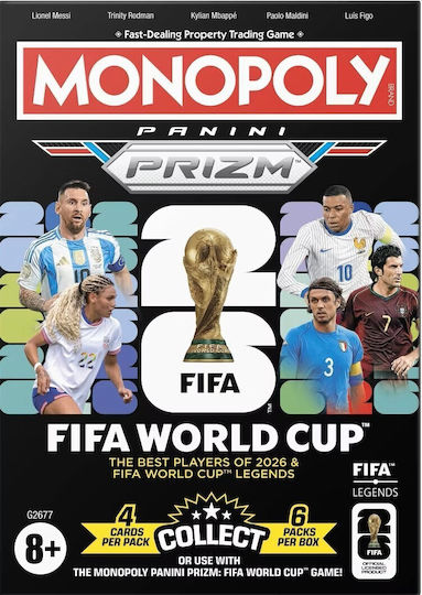 Hasbro Monopoly Panini Prizm: FIFA World Cup Booster Pack English Version (G2677) – Συλλεκτικές Κάρτες FIFA 2026