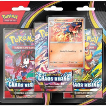 Kaissa Pokemon TCG Mega Evolution Chaos Rising Charmeleon 3-Pack Blister (POK104011)