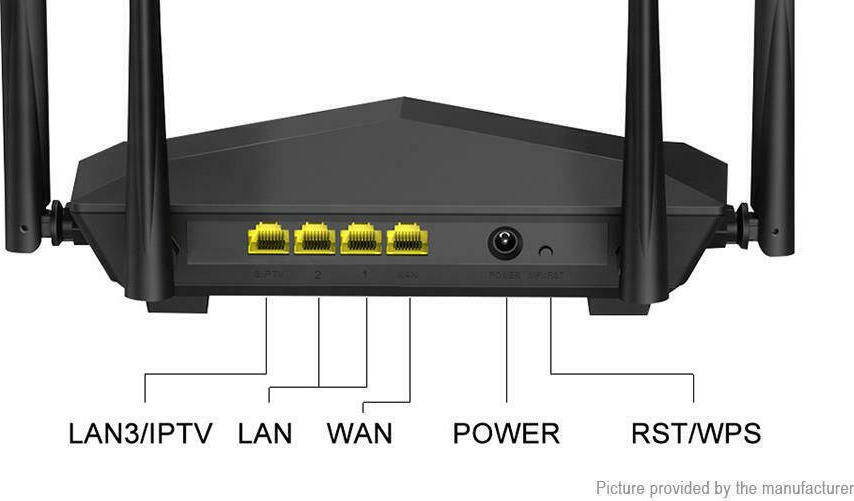 Tenda AC6 AC1200 Gigabit Style Wi-Fi Router Dual Band με Beamforming+, 4 Κεραίες και Ισχυρή Κάλυψη