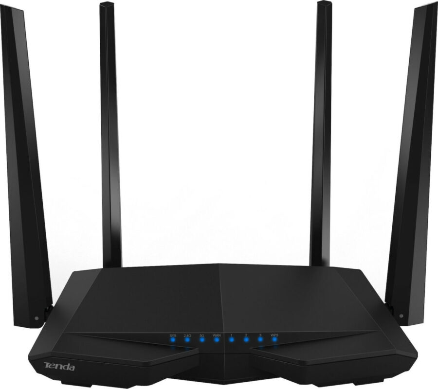 Tenda AC6 AC1200 Gigabit Style Wi-Fi Router Dual Band με Beamforming+, 4 Κεραίες και Ισχυρή Κάλυψη
