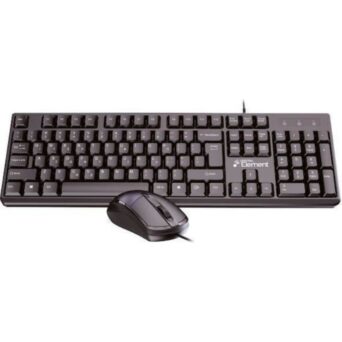 Element KB-145UMS v2.0 Ενσύρματο Σετ Πληκτρολόγιο & Ποντίκι USB Full Size 104 Πλήκτρων (En) Μαύρο