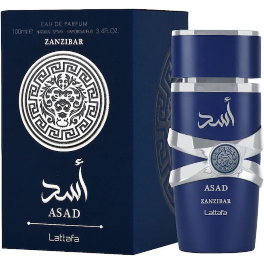 Lattafa Asad Zanzibar Eau de Parfum Ανδρικό Άρωμα 100ml – Τροπικό, Αρωματικό & Με Βανίλια Μεγάλης Διάρκειας
